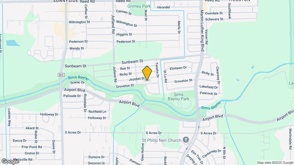 5405 Groveton St Map and Location Details