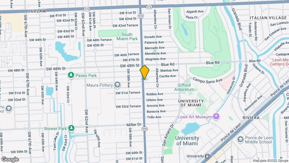 1545 Siena Ave Map and Location Details