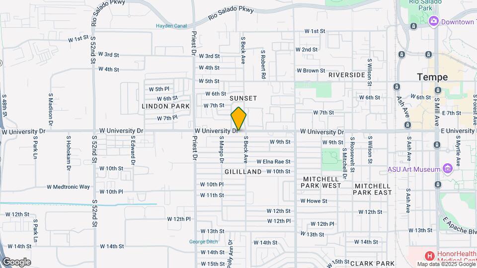1211 W University Dr Map and Location Details