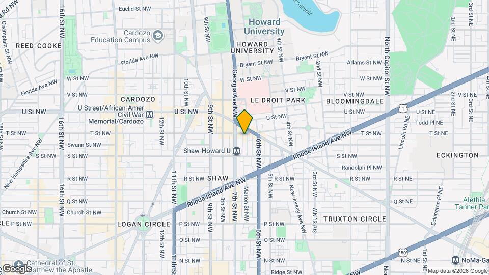 620 T St NW Map and Location Details