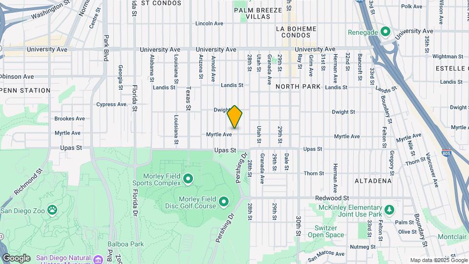 2634 Myrtle Ave Map and Location Details