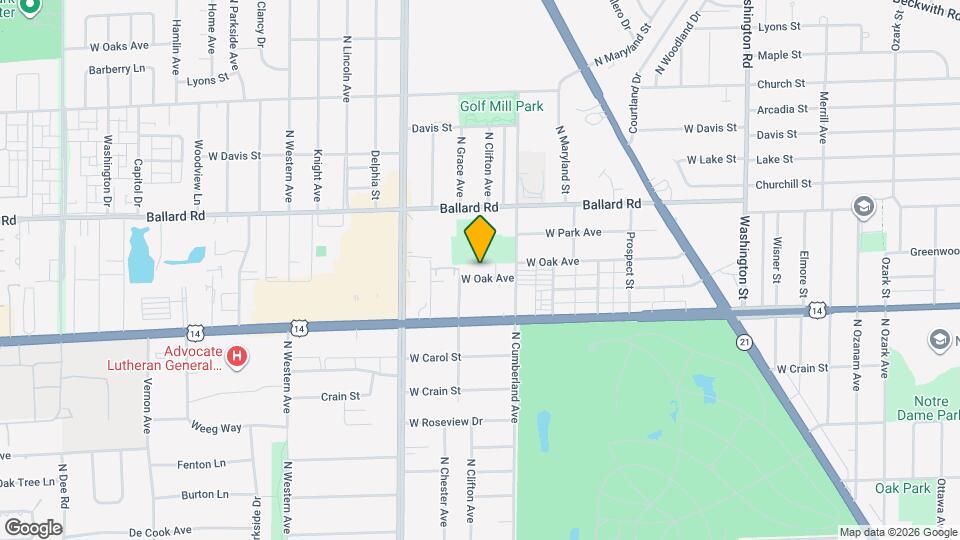8442 W Oak Ave Map and Location Details