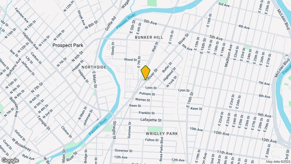 423 River St Map and Location Details