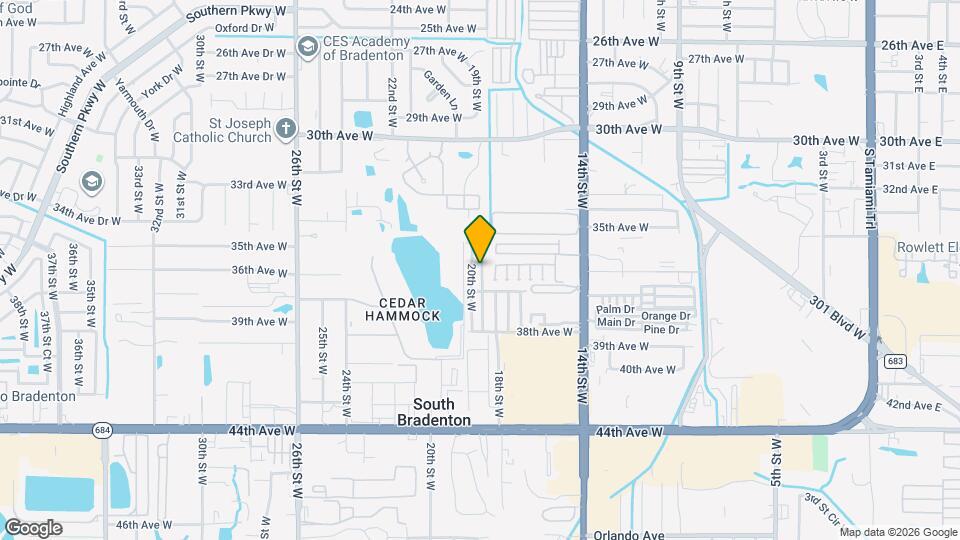 3502 19th St W Map and Location Details