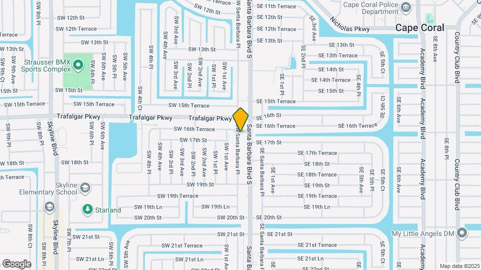 1623 SW Santa Barbara Pl Map and Location Details