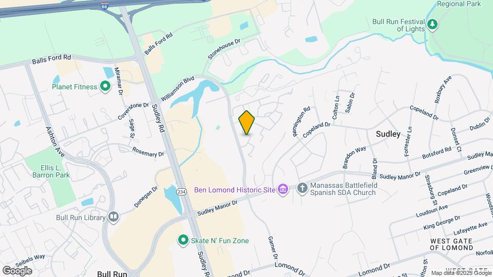 7540 Belle Grae Dr Map and Location Details