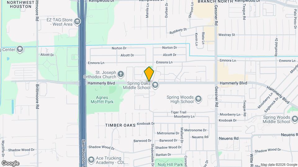 Springwoods Village Map and Location Details