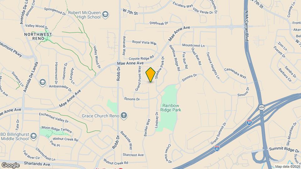 1596 Grazer Wy Map and Location Details