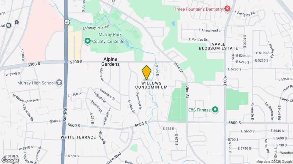 5384 S Willow Ln Map and Location Details