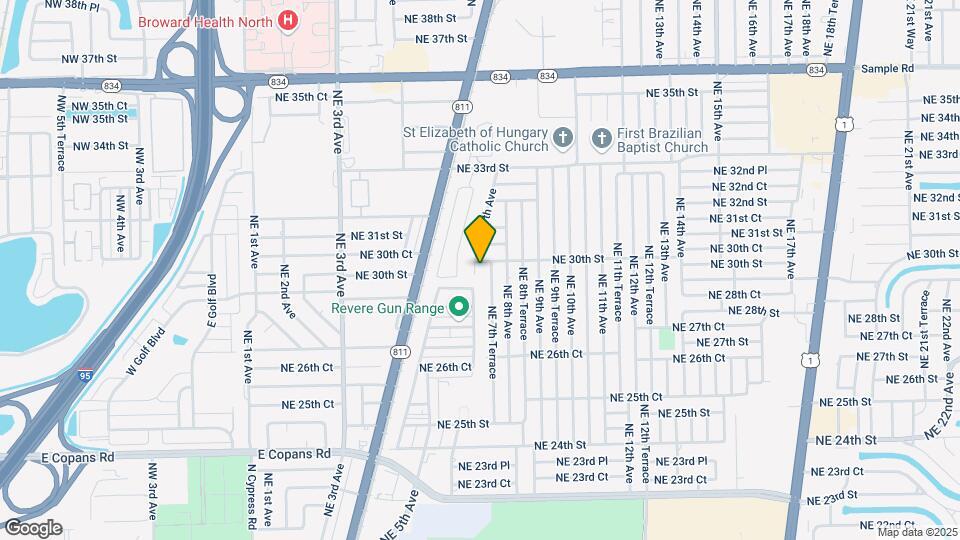2940 NE 7th Ave Map and Location Details