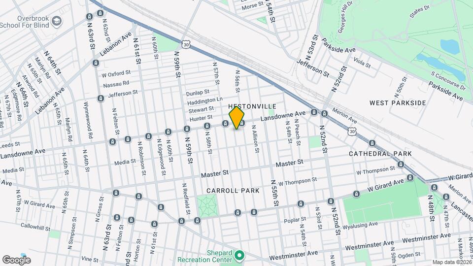 1543 N Frazier St Map and Location Details
