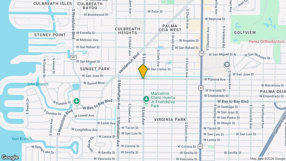 4202 W Palmira Ave Map and Location Details