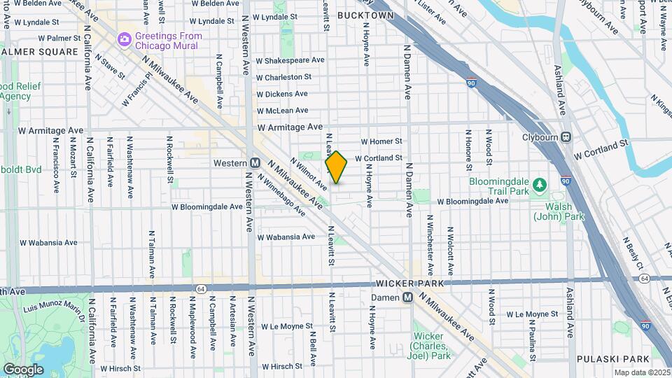 1833 N Leavitt St Mapa y Detalles de la Ubicación