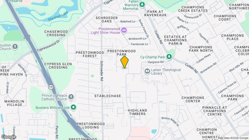 13714 Hillingdale Ln Map and Location Details