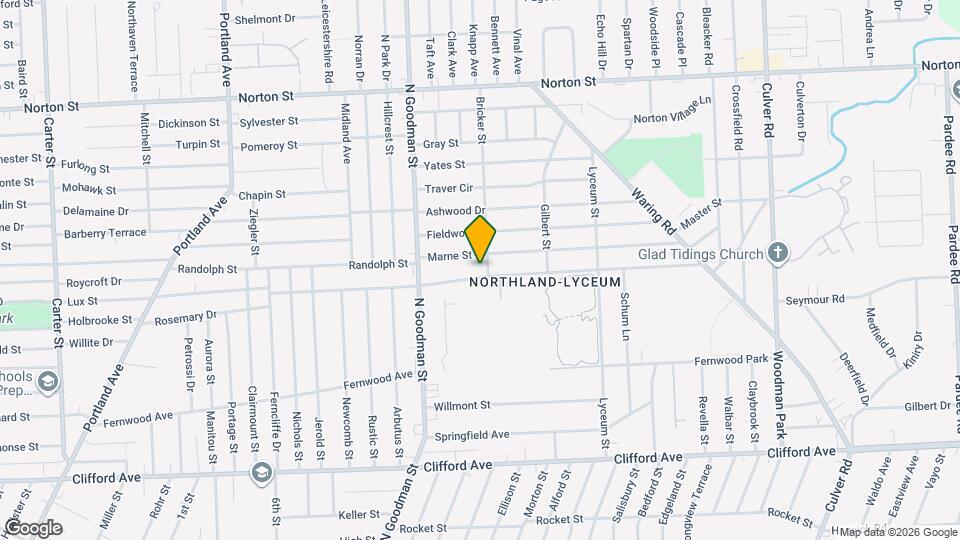 326 Northland Ave Map and Location Details