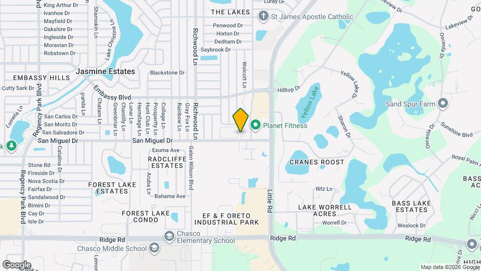 8945 Port Richey Port Map and Location Details