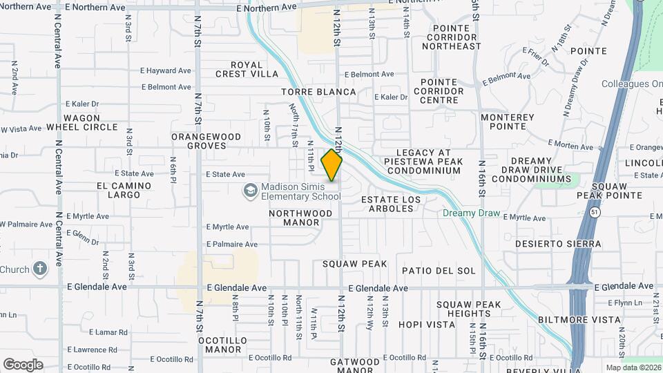 1138 E Northview Ave, Unit SI ID1558594P Map and Location Details