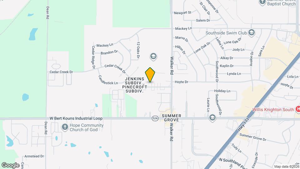 3142 Cedar Creek Dr Map and Location Details