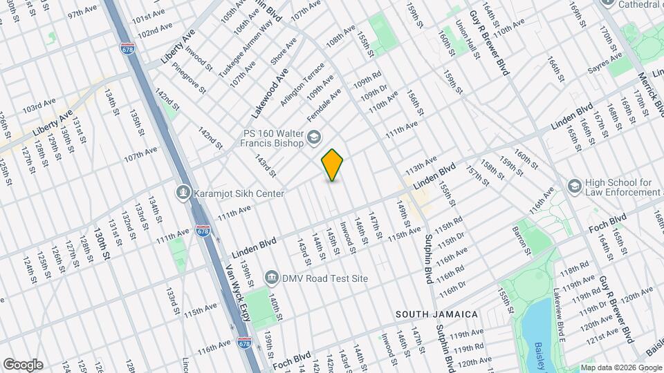 111-23 Inwood St Map and Location Details