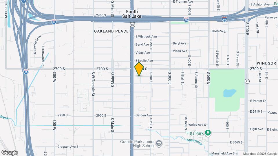 2740 S Edison St Map and Location Details