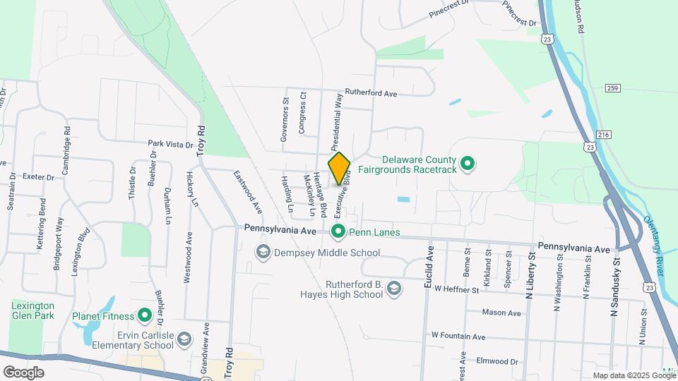 545 Executive Blvd Map and Location Details