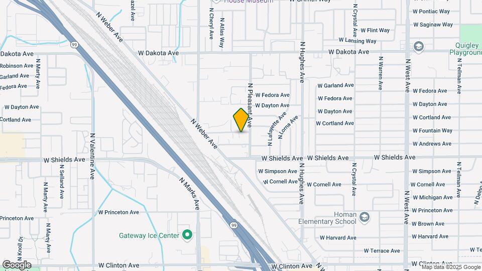 2531 W Fountain Way Map and Location Details