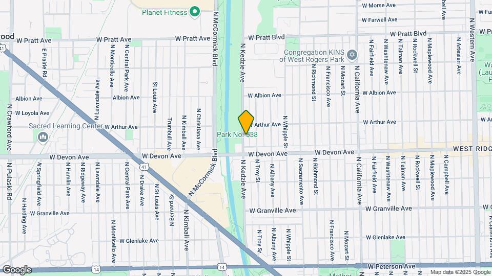 6433 N Kedzie Ave, Unit Kedzie Mapa y Detalles de la Ubicación