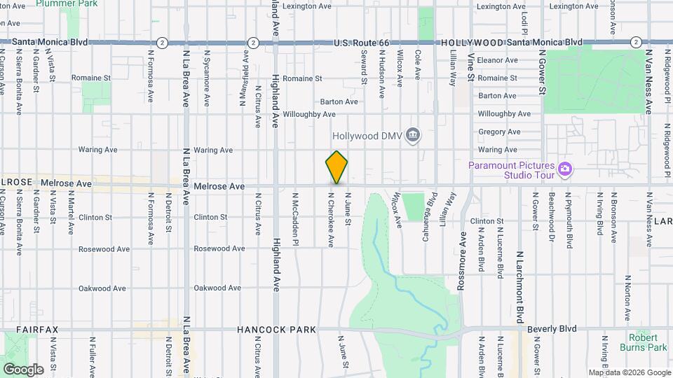 644 N Cherokee Ave Mapa y Detalles de la Ubicación
