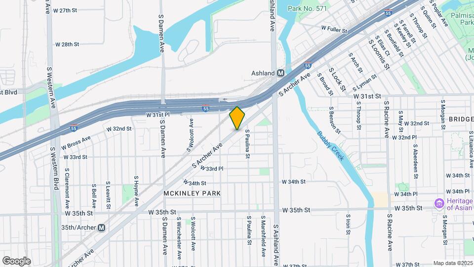 3219-3221 S Archer Ave Mapa y Detalles de la Ubicación
