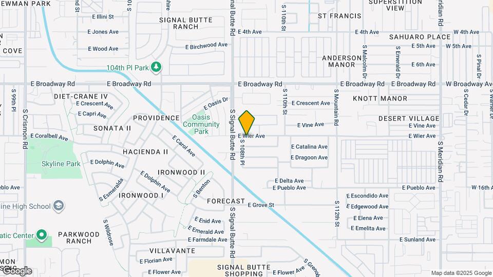 10841 E Wier Ave Map and Location Details