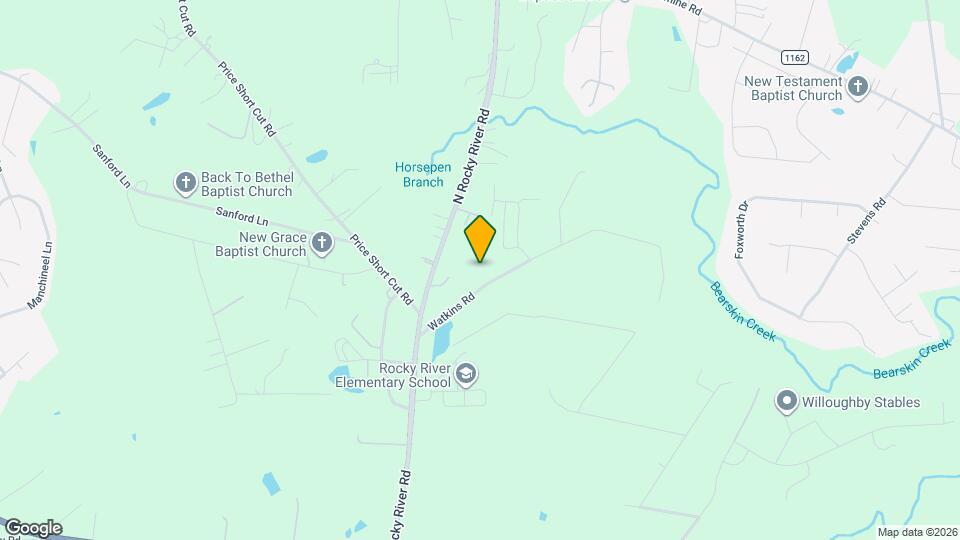 820 N Rocky River Rd Map and Location Details