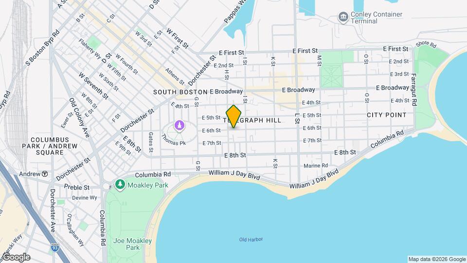 491 E 6th St Map and Location Details