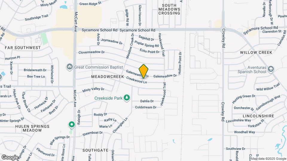 2560 Creekwood Ln Map and Location Details