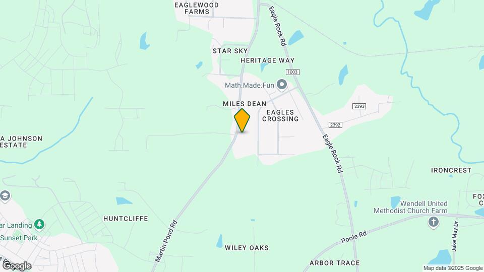 1237 Martin Pond Rd Map and Location Details