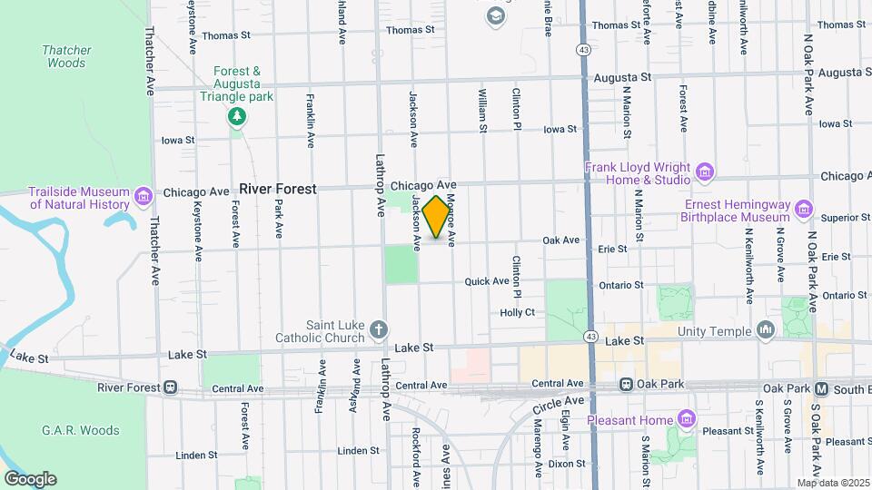 7415 Oak Ave Map and Location Details