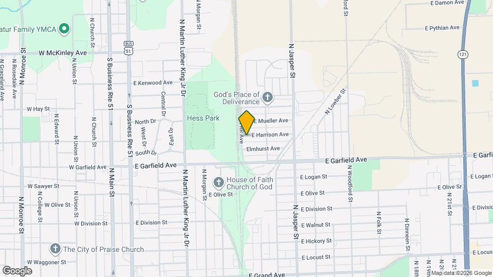 927 E Harrison Ave Mapa y Detalles de la Ubicación