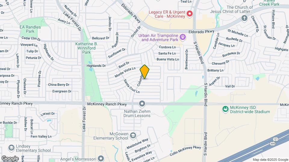 4423 Durango Ln Map and Location Details
