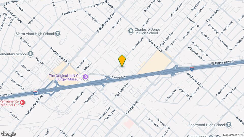 3124 Vineland Ave Map and Location Details