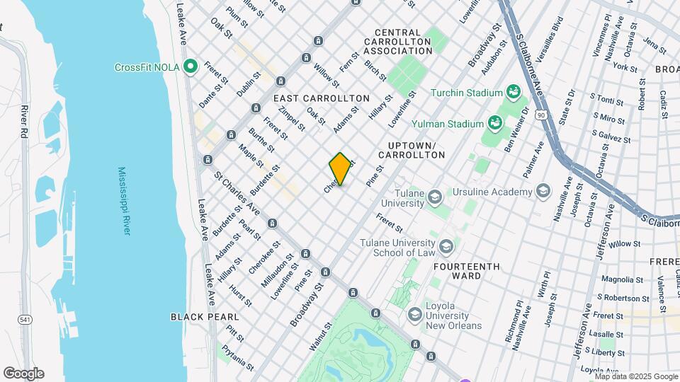 934 Lowerline St, Unit 7400 Freret Mapa y Detalles de la Ubicación