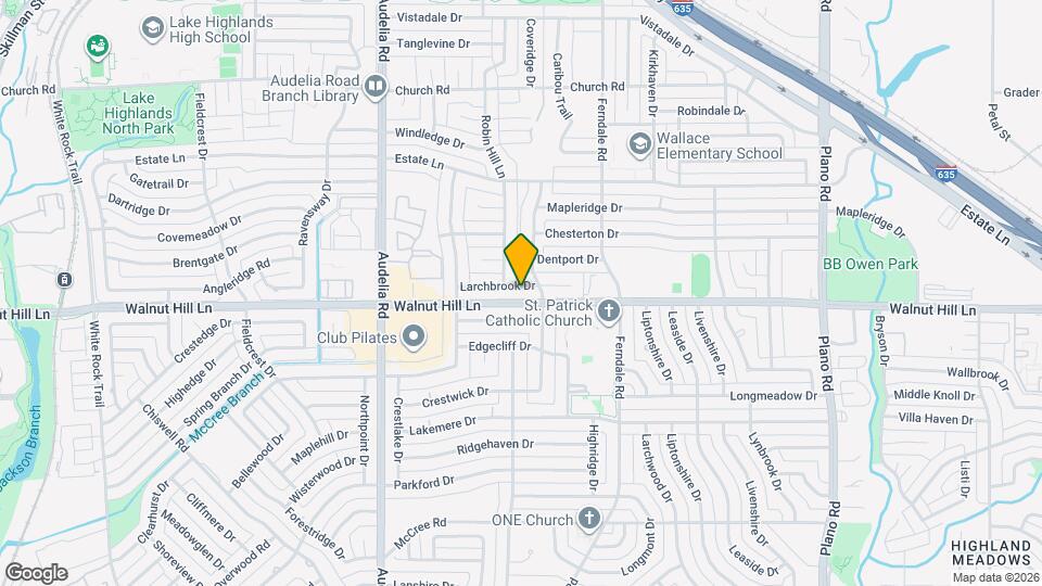 9962 Larchbrook Dr Map and Location Details