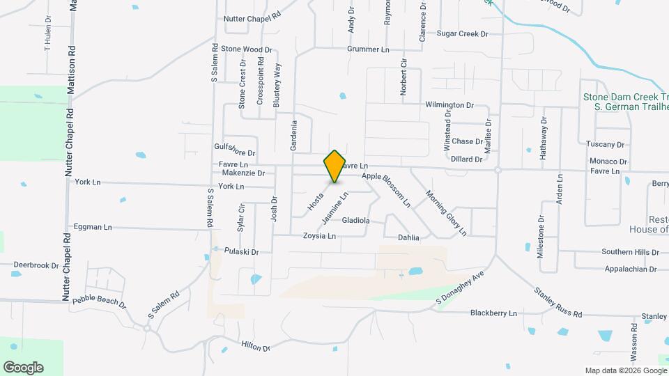 1620 Hosta Map and Location Details