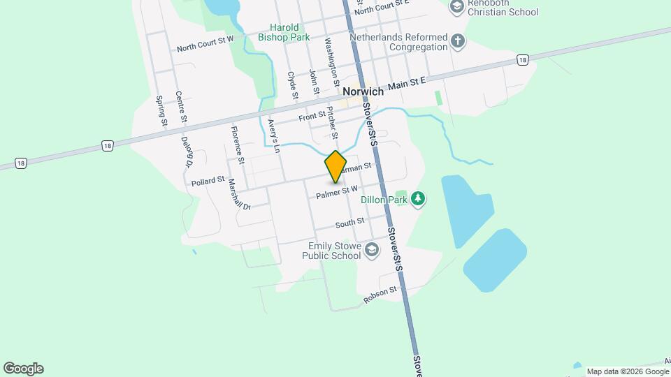 16 Palmer St W Map and Location Details