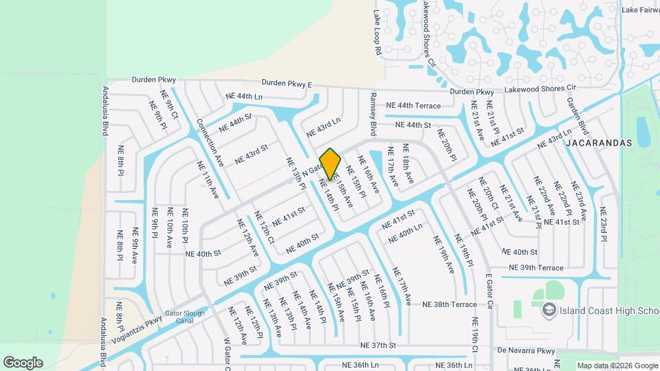 4137 NE 14th Pl Map and Location Details