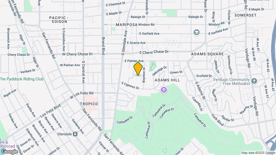 1253 Boynton St Mapa y Detalles de la Ubicación