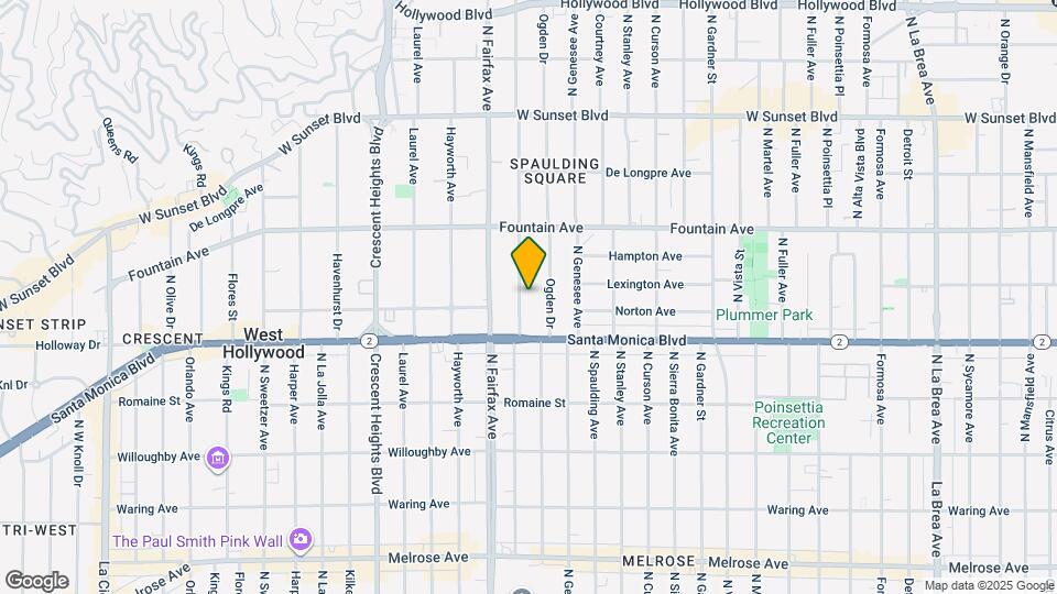 1144 N Orange Grove Ave Map and Location Details