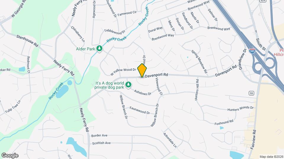 803 Davenport Rd Map and Location Details