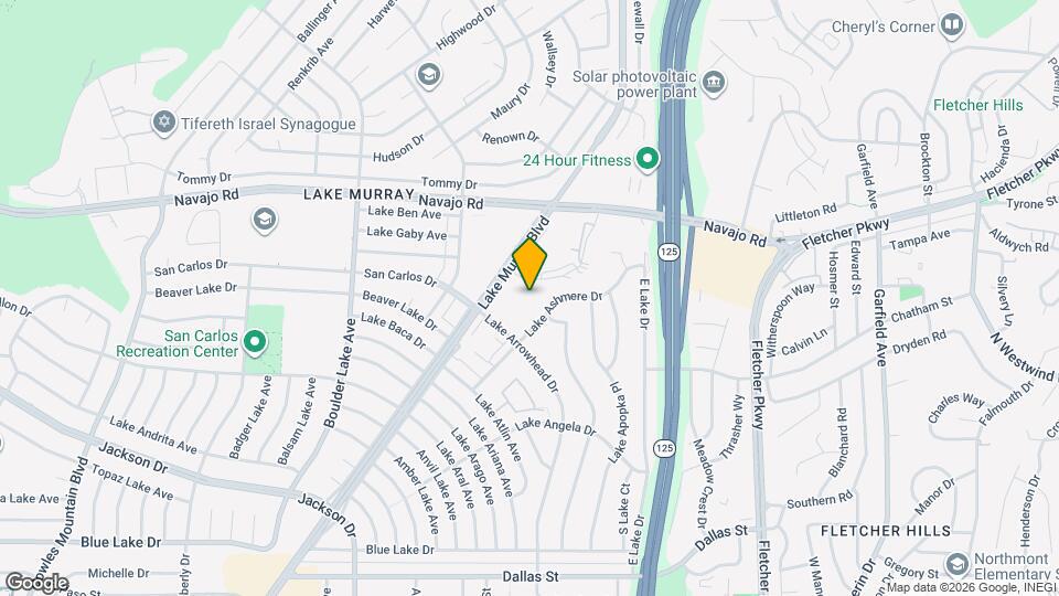 8671 Lake Murray Blvd Map and Location Details