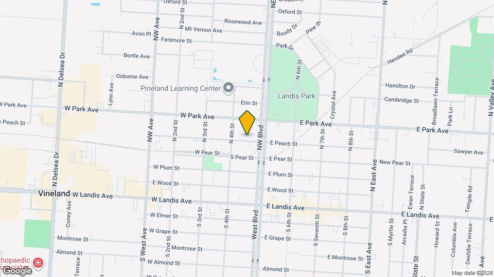 426 W Peach St Map and Location Details