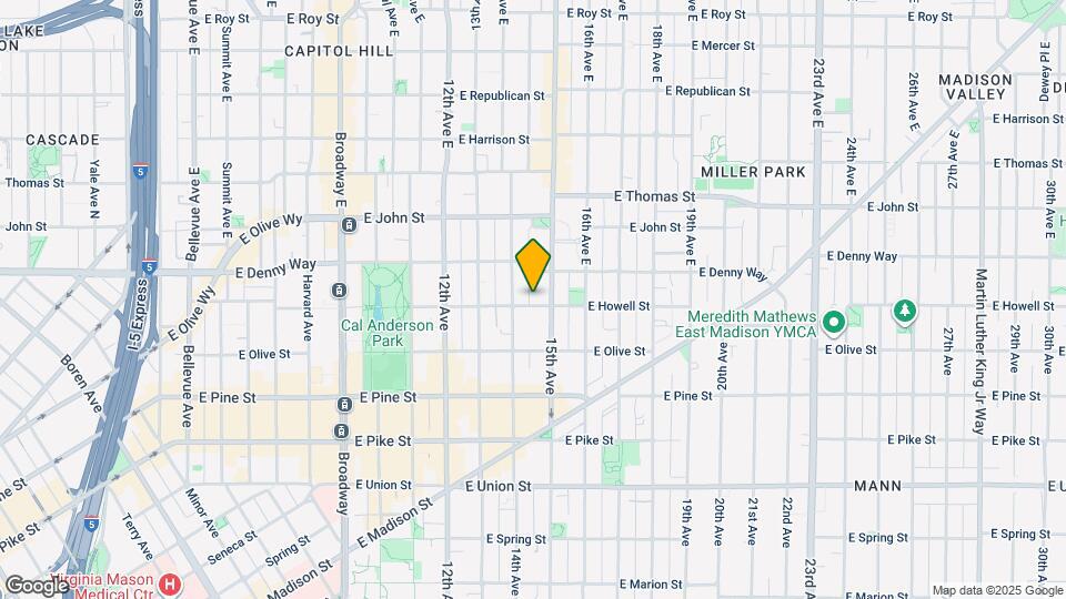 1414 E Howell St Map and Location Details