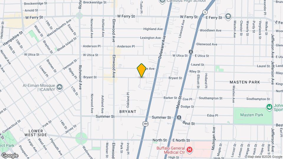 166 Bryant St Map and Location Details